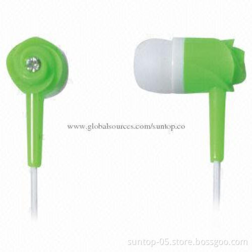 Hot Sale Mini Earbuds/Earphones, Suitable for Phones with Great Sound, PVC, 120cm Cord